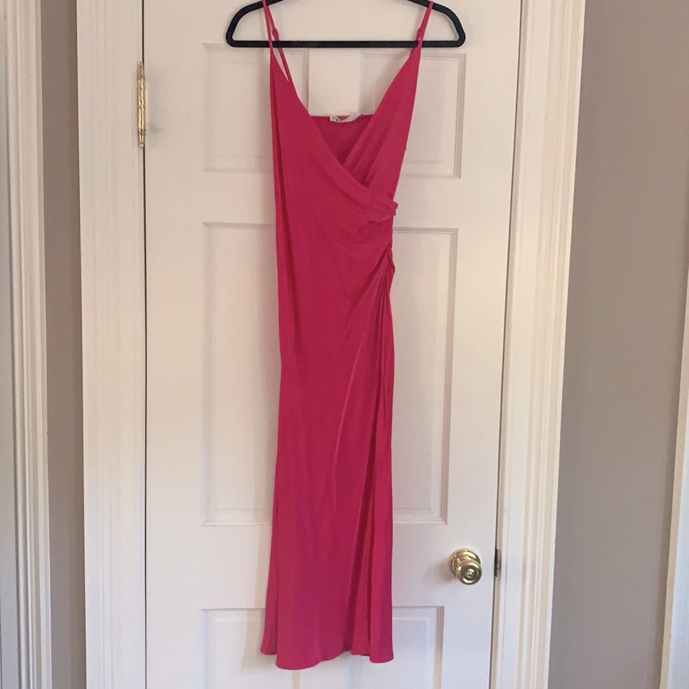 Women’s fuchsia pink maxi dress